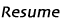 Resume